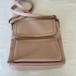 Relic Shoulder/Crossbody Pink with Silver Hardware Faux Leather Purse